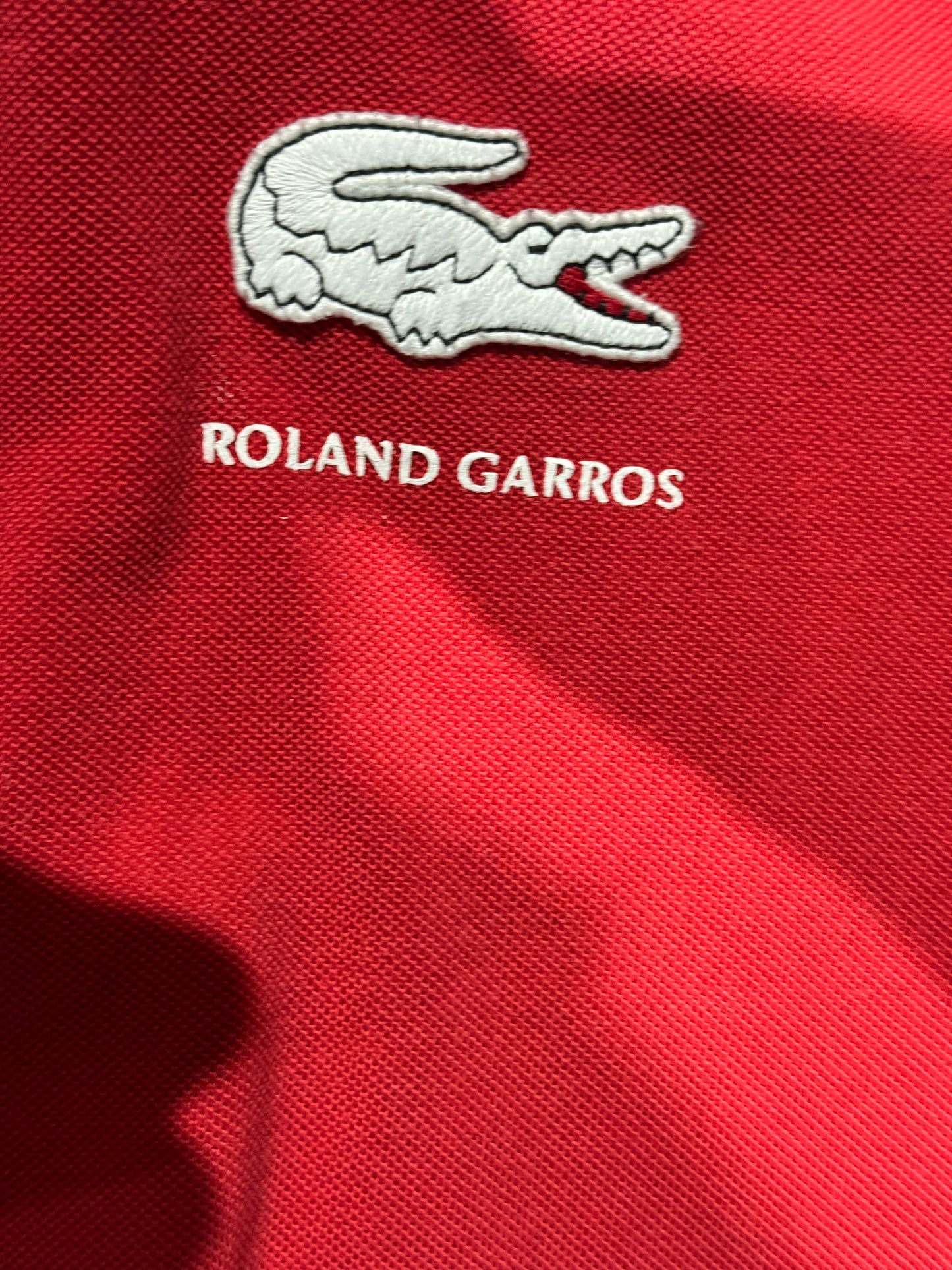 Polo Lacoste Roland Garros Rouge - M