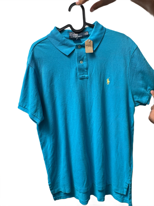 Polo Lacoste Vintage Blau - L