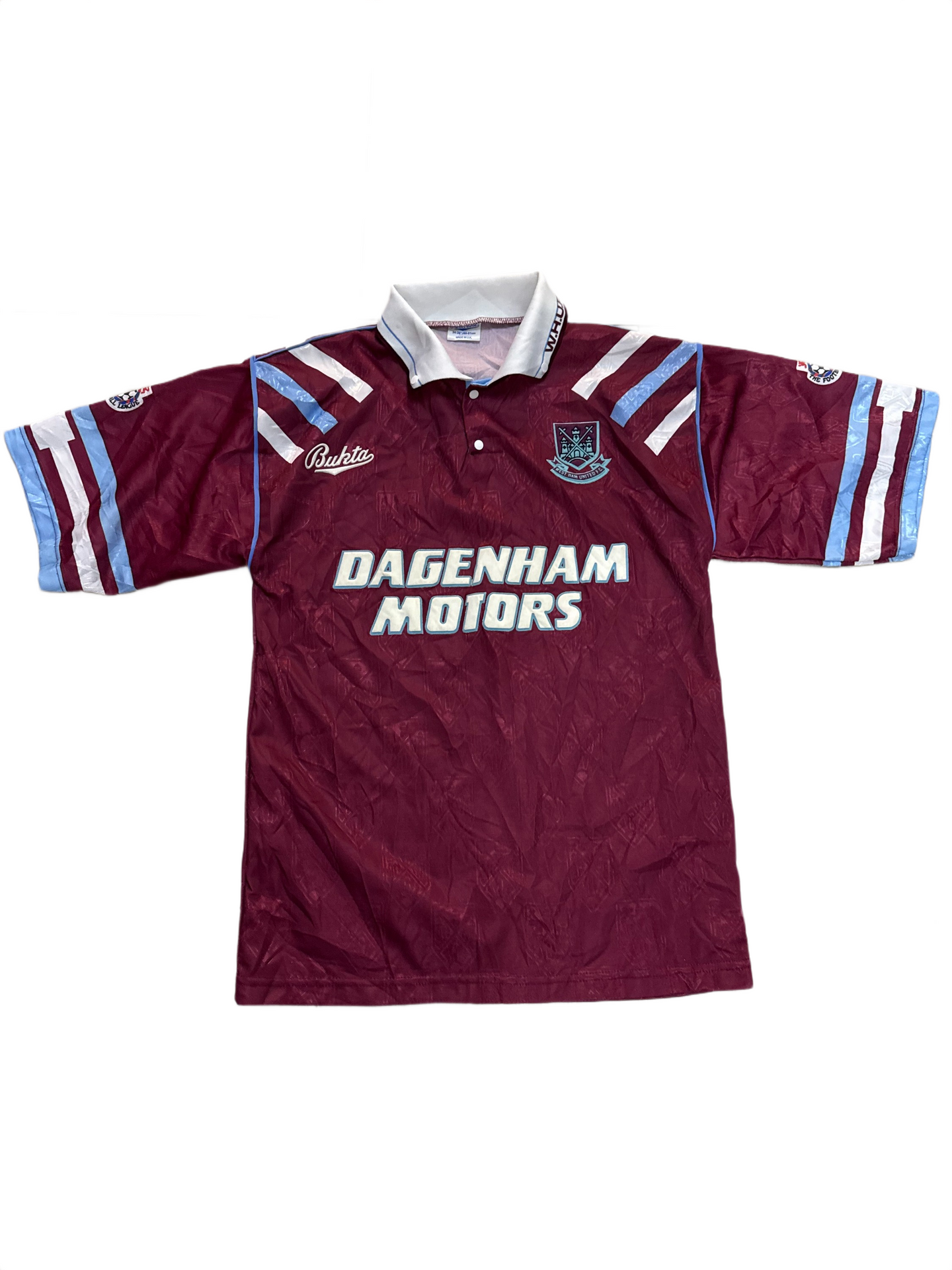 Vintage-Trikot von West Ham United FC aus der Saison 1992/1993 - Größe