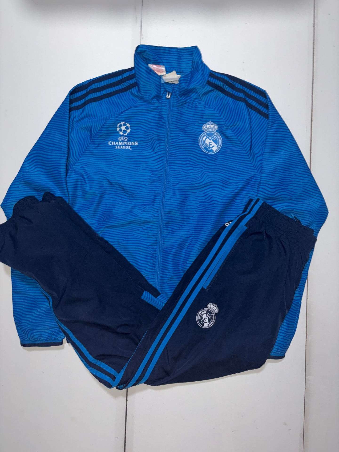 Survêtement Adidas Real Madrid CF Blau – 9/10 Jahre