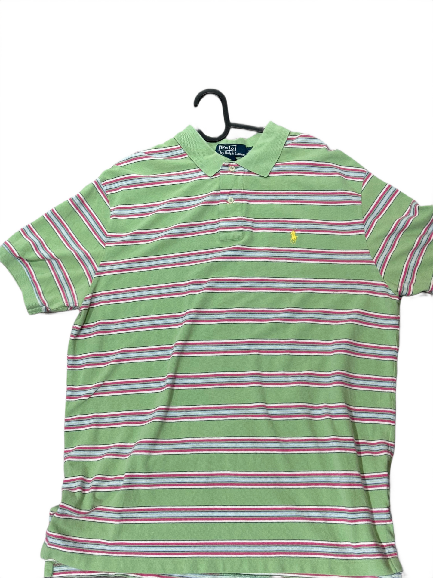 Polo Ralph Lauren Vert Rayé - XL