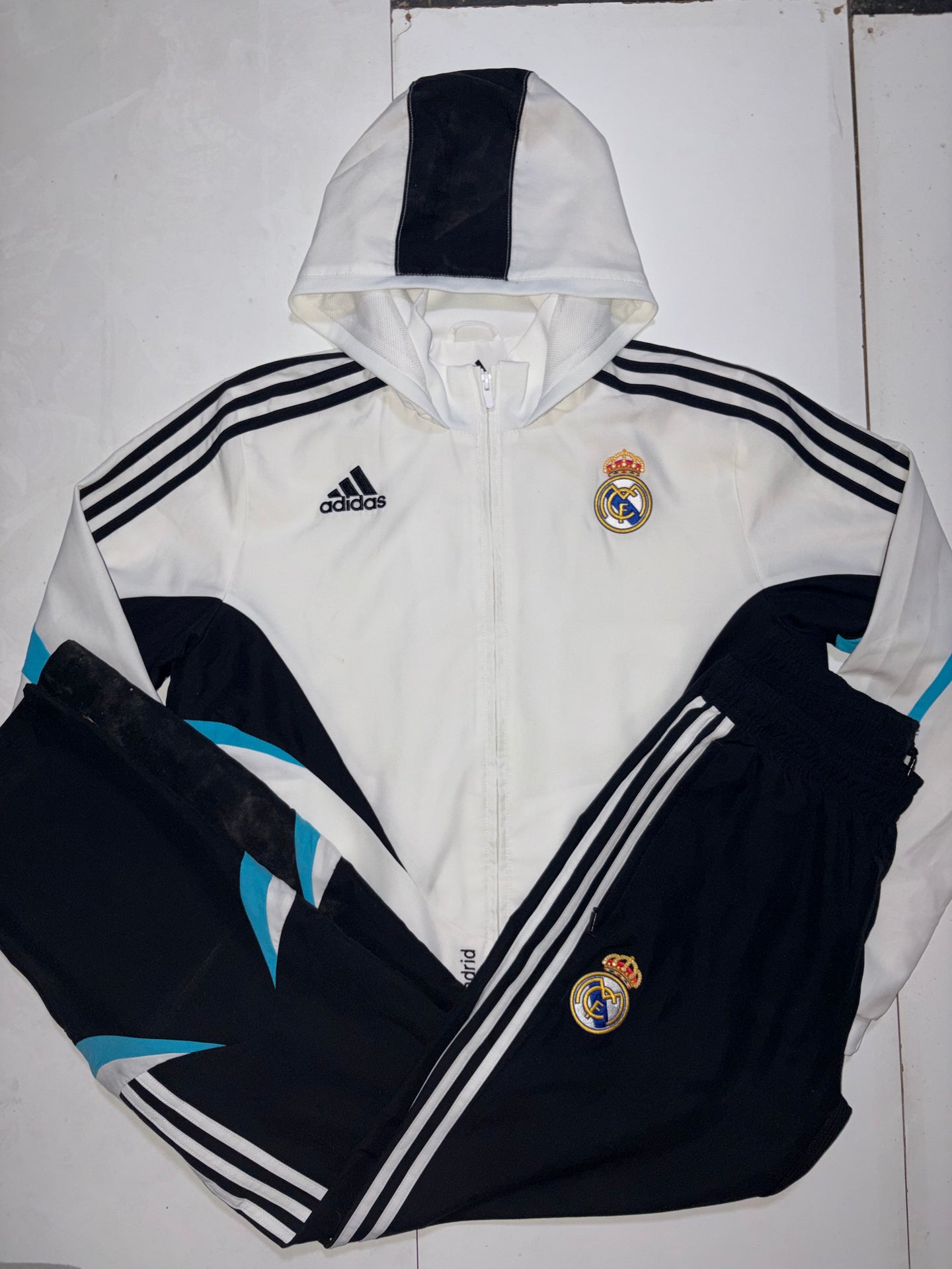 Adidas Real Madrid CF Blanc &amp; Noir – XL